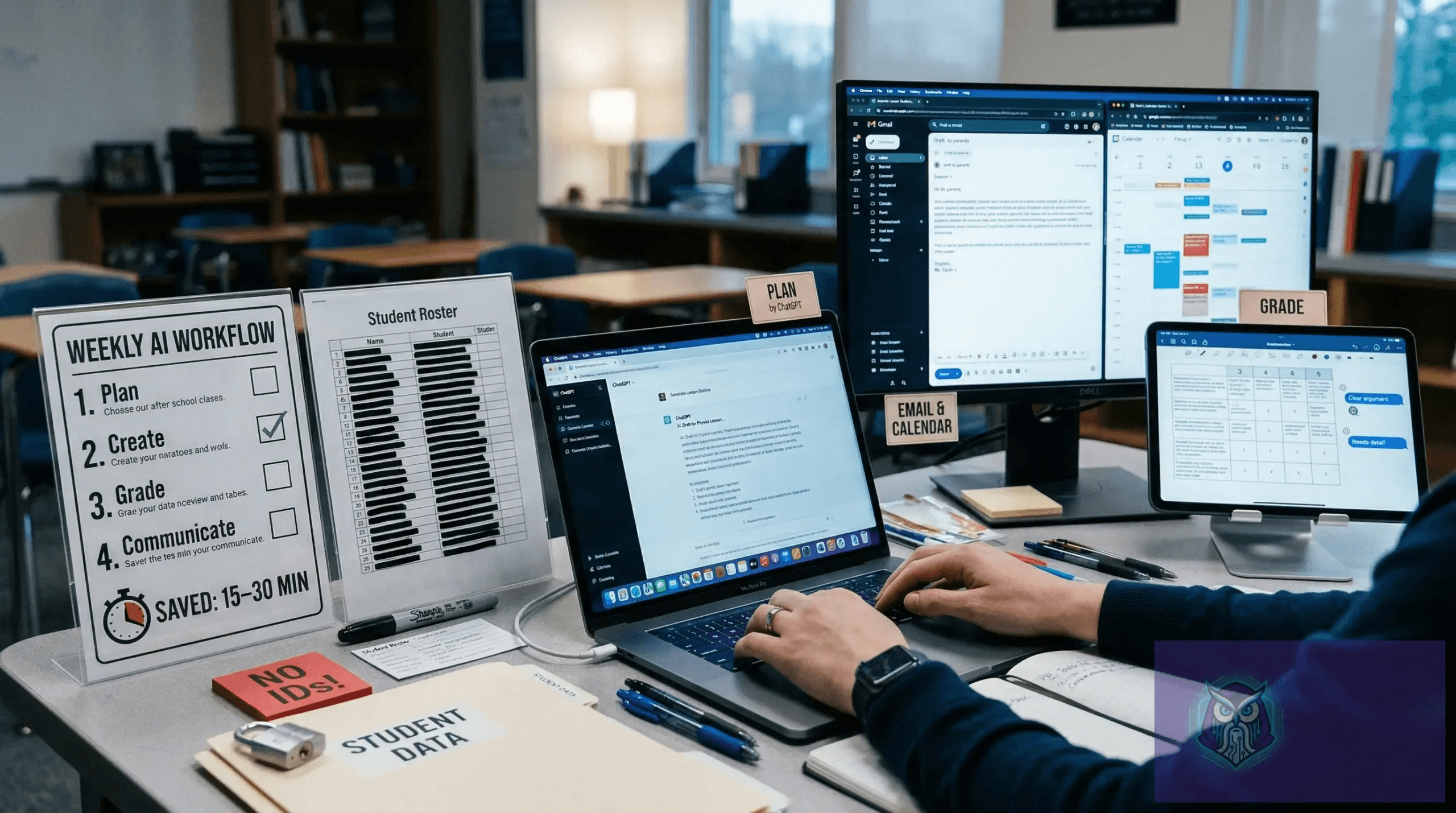 AI Productivity Tools for Teachers: Safe Weekly Workflow