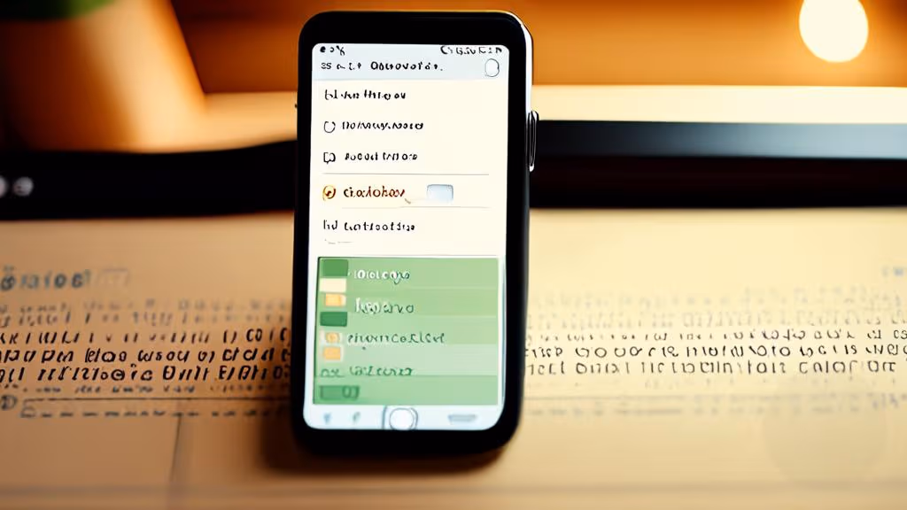 Close-up of a phone with a drafted SMS outage update on screen beside a printed outage checklist on a desk, warm lamplight