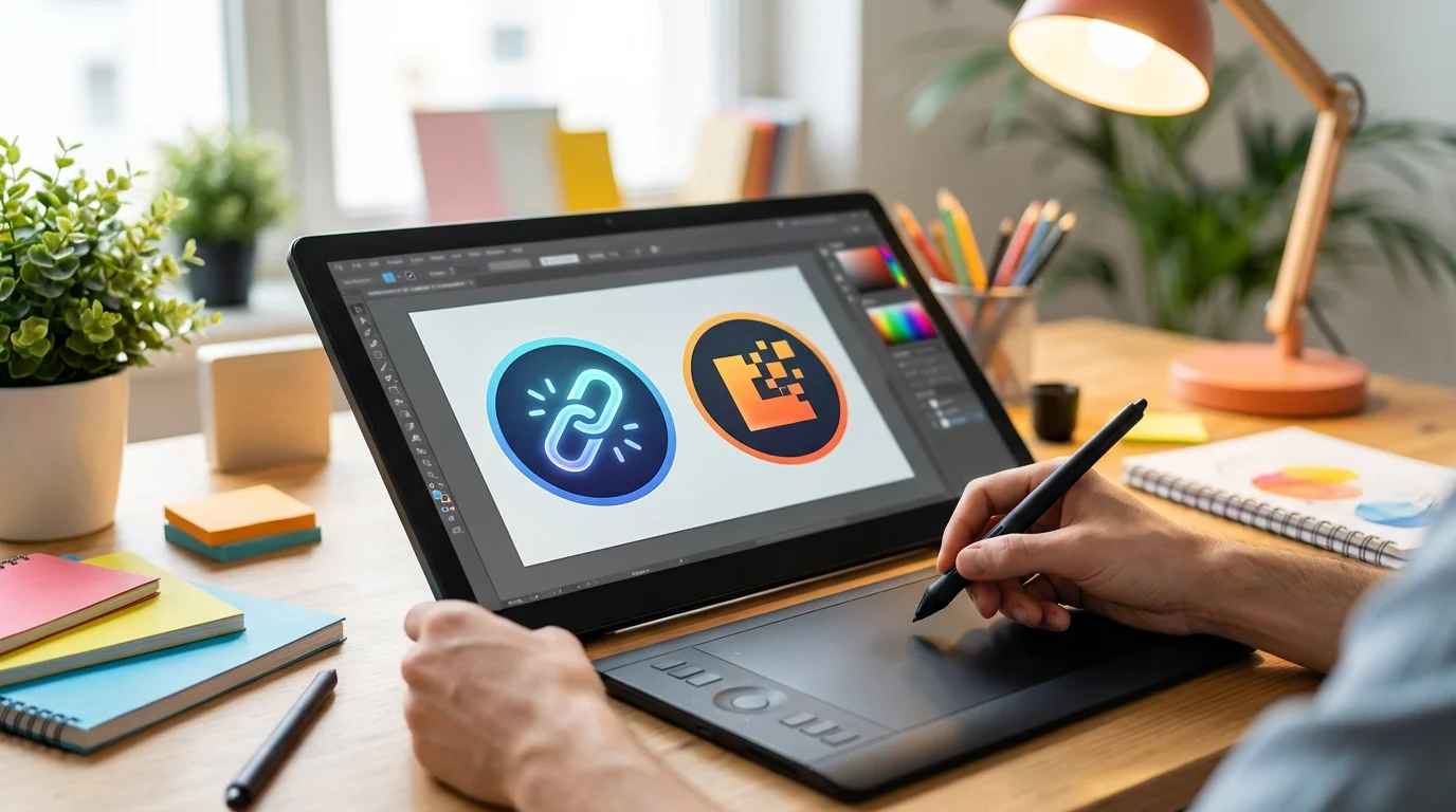 Illustration about When Should You Use an AI Logo Generator Like Namecheap?